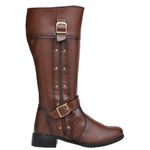 Bota Feminina Montaria Cano Médio Marrom