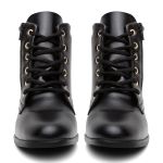 Bota Coturno Botinha Feminina De Amarrar Preta