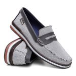 (LANÇAMENTO) Mocassim Oxford Masculino Cinza