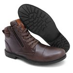 Coturno Masculino de Couro Legítimo
