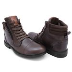 Coturno Masculino de Couro Legítimo