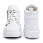 Bota Coturno Feminino Branco