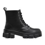 Coturno Bota Feminina Tratorada Preta