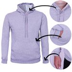Moletom Kanguru Unisex cinza