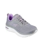 Tênis Feminino Skechers Go Walk Hyper Burst-Space Insight Cinza Roxo