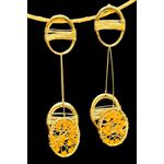 Brincos Pêndulos Amarelo