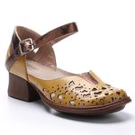 Sapato New Kelly em Couro cor Pesco J.Gean 