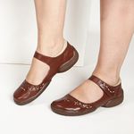 Sapatilha Boneca De Couro Cor Mahogany J.gean Cod. CL0060
