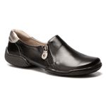 Sapatilha Feminina Vitore em Couro Preto J.Gean CL0075