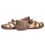Sapatilha Em Couro Marrom Dual Confort J.Gean 