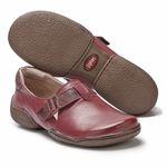 Sapatilha Em Couro Magenta Dual Confort J.Gean CL0089