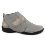 Bota Feminina Em Couro Cor Olivia J.gean Com Velcro .