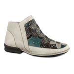 Bota Rasteira Feminina De Couro areia J.gean Dual Comfort Cod. De0011