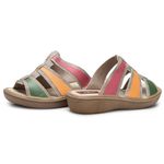 Sandália Anabela Jade em Couro cor Glacê J.Gean