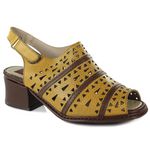 Sandália Feminina em Couro cor Sol J.Gean 