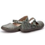 Sapatilha feminina boneca J.Gean New Lock em couro cor Denin 