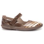 Sapatilha Boneca Feminina J.gean Em Couro Cor Coffee Cod. EM0028