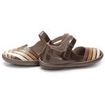 Sapatilha Boneca Feminina J.gean Em Couro Cor Coffee Cod. EM0028