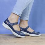 Sapatilha Joy em Couro cor Navy cod. ET0005