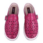 Mule Feminina Em Couro legítimo cor Fuschia exclusividade J.Gean cod. ET0008