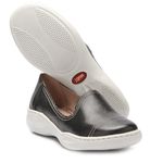 Sapatilha Joy Feminina em Couro Preto J.Gean