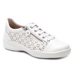 Tênis Feminino Joy em Couro Legítimo Branco J.Gean EU0045/01