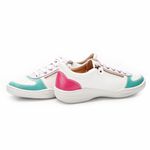 Tênis Feminino Joy em Couro Legítimo Branco J.Gean 