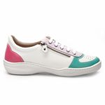 Tênis Feminino Joy em Couro Legítimo Branco J.Gean 