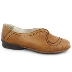 Sapatilha feminina Gaby em couro Camel J.Gean.