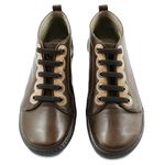 Bota Feminina rasteira em Couro comfort cor Coffee J.Gean cod. EW0001