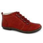 Bota New comfort Feminina em Couro cor urucum J.Gean 