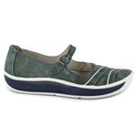Sapatilha feminina J.Gean Wave em couro cor Denin cod. FI0001