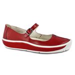 Sapatilha feminina em couro cor Cherry J.gean Wave cod. FI0003