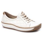 Tênis Wave Feminino em Couro Branco J.Gean FI0021/04