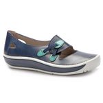 Tênis Wave Feminino em Couro Navy J.Gean 