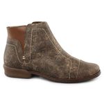 Bota Cano baixo Em Couro Legítimo cor Café Dual Comfort J.gean cod. FK0002
