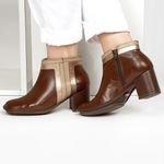 Bota Feminina New Pietra Salto Alto em Couro Mustang J.gean 