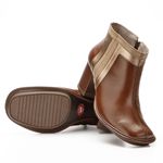 Bota Feminina New Pietra Salto Alto em Couro Mustang J.gean 