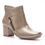 Bota Feminina New Pietra Salto Alto em Couro Fendi J.gean 