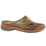 Mule Sapatilha Feminina retrô em Couro Cor Sued Exclusividade J.gean cod. FN0007
