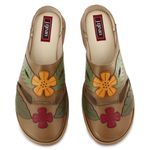 Mule Sapatilha Feminina retrô em Couro Cor Sued Exclusividade J.gean cod. FN0007