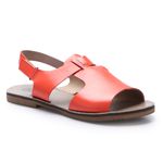 Sandália New Ariane em Couro cor Coral J.Gean 