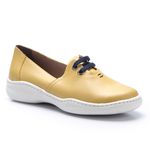 Tênis Feminino em Couro cor mustard J.Gean