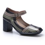 Sapato Galeany Alto em Couro cor Dark Blue J.Gean
