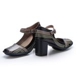 Sapato Galeany Alto em Couro cor Dark Blue J.Gean