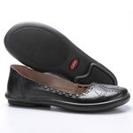 Sapatilha New Lock em Couro cor Preto J.Gean