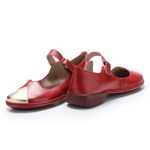 Sapatilha New Exclusiva em Couro cor Wine J.Gean 