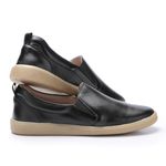 Tênis Feminino Barcelona em Couro cor Preto J.Gean