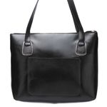 Bolsa Artesanal em Couro preto J.Gean 
