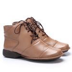 Bota feminina cano baixo em Couro Pele J.Gean .